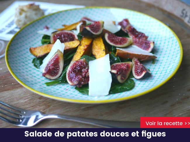 Salade de patates douces et figues